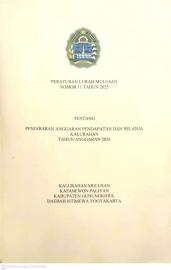 Peraturan Kalurahan Mulusan Tentang APBKal 2026 Nomor 11 Tahun 2025